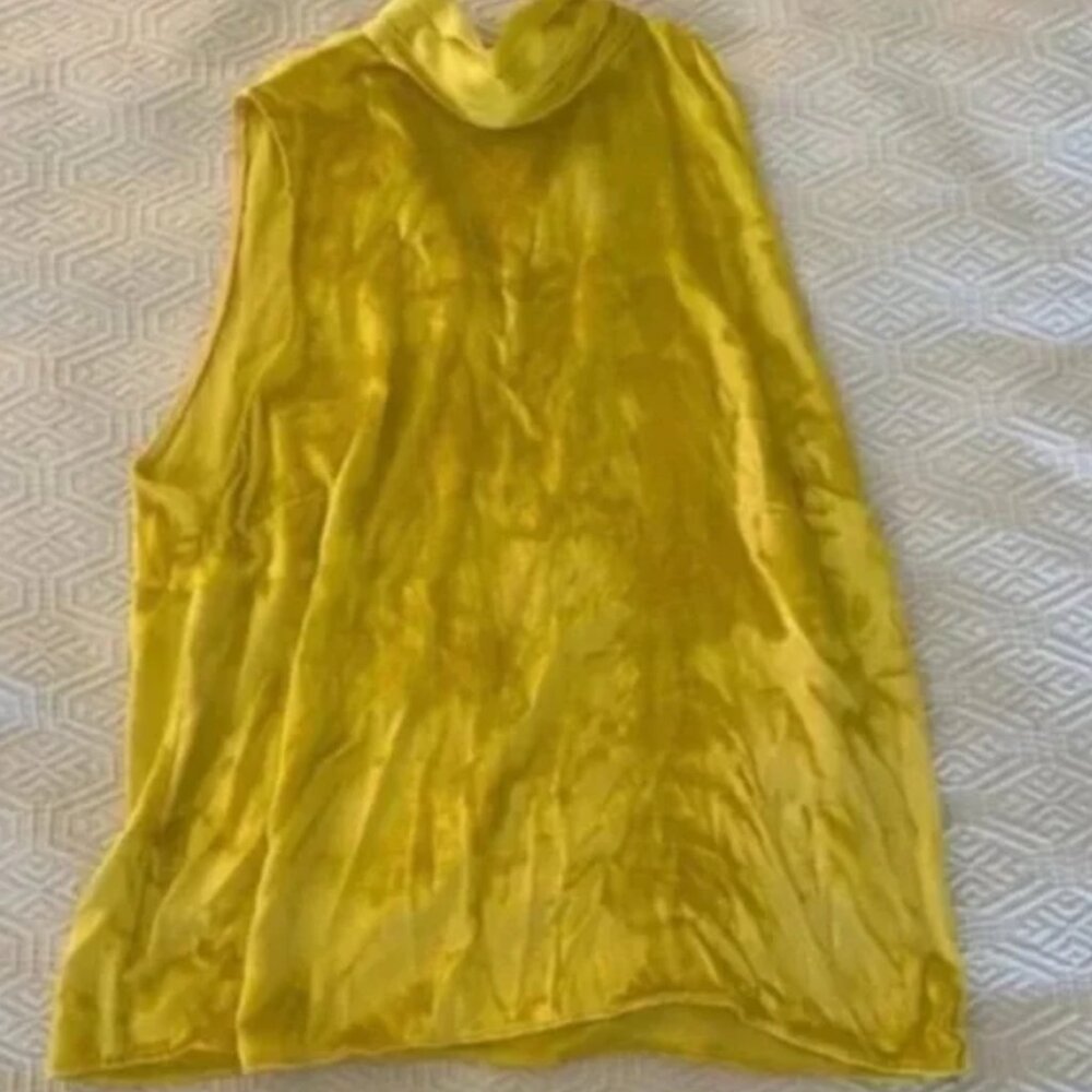 NWOT Amanda uprichard fleurette tank in acid yellow - Picture 8 of 8